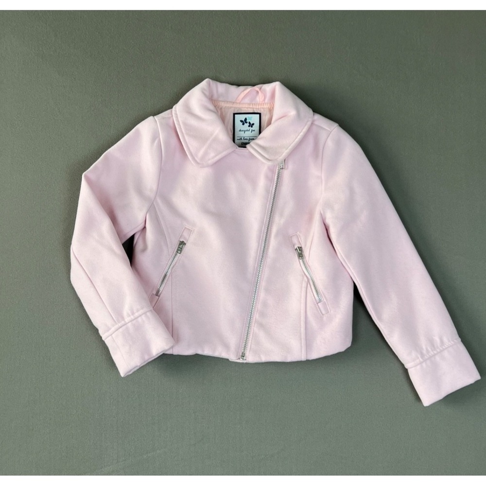 Girls Gymboree Pink Moto Jacket Small